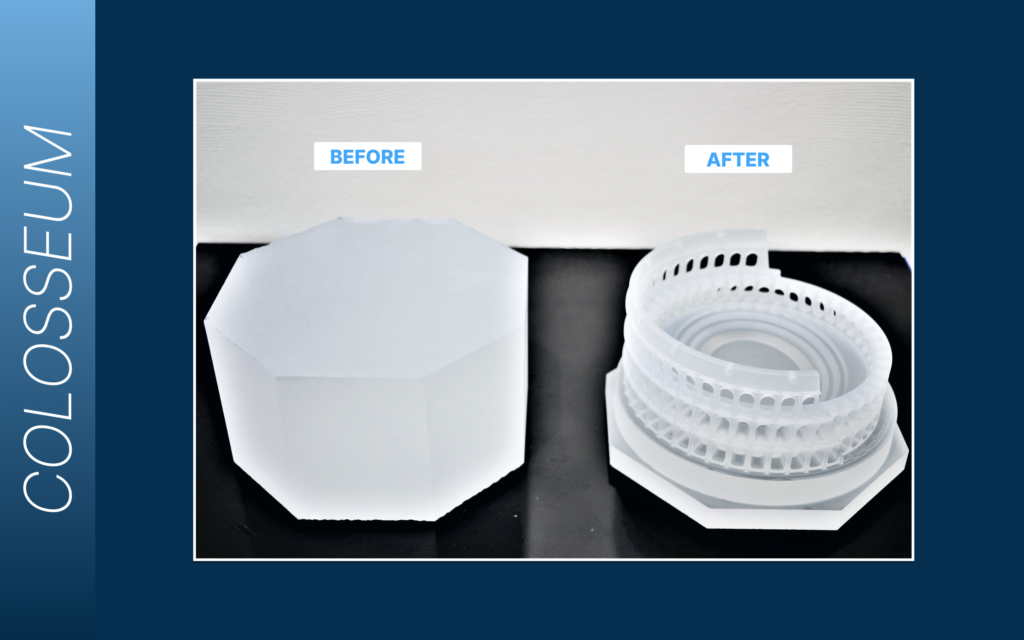 Colosseum made from quartz
